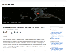 Tablet Screenshot of borkedcode.com
